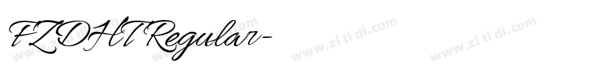 FZDHT Regular字体转换